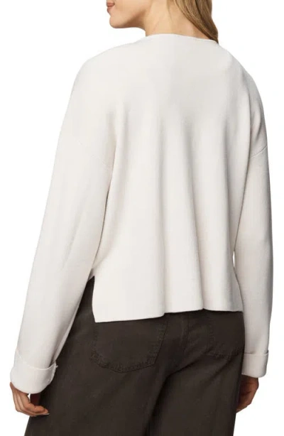 Splendid Libby Cropped Cardigan In White
