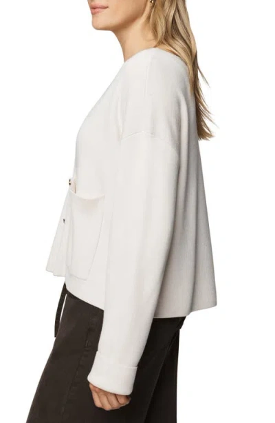 Splendid Libby Cropped Cardigan In White