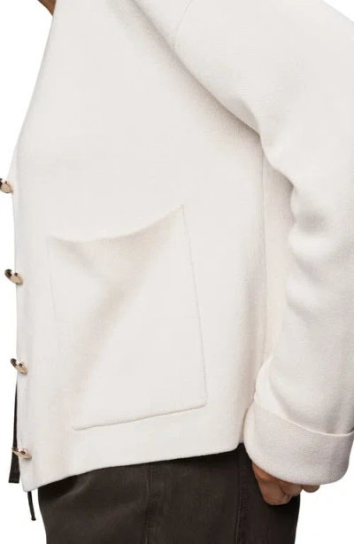 Splendid Libby Cropped Cardigan In White