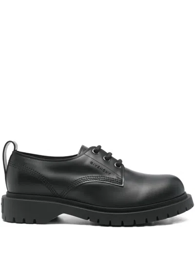 Givenchy Brushed Bull Leather Loafers With Pull Tab In Black