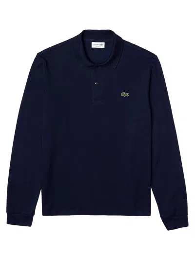 Lacoste Classic Fit Long-sleeved L.12.12 Polo In Blue