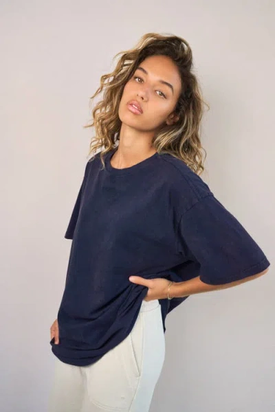 Vitality Retro Uni Tee In Blue