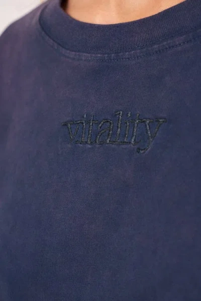 Vitality Retro Uni Tee In Blue