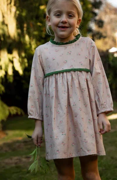 Beet World Priya Dress With Lace Trim In Pink