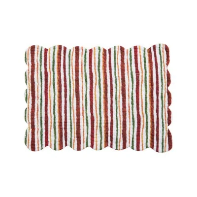 C & F Home C&f Home Camilla Placemats Set Of 6, 13" X 19" In White