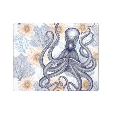 C & F Home C&f Home Ochre Octopus Hardboard Placemats Set Of 6 In Gray