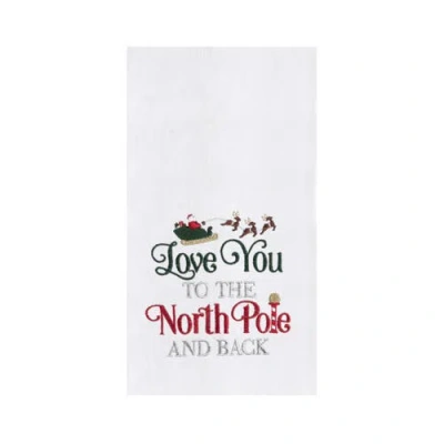C & F Home C&f Home To The North Pole & Back Towel In White