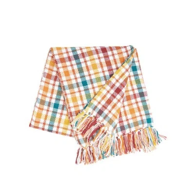 C & F Home C&f Home Fall Plaid Throws In Yellow