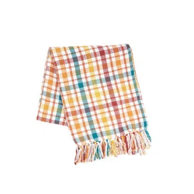 C & F Home C&f Home Fall Plaid Throws In Yellow