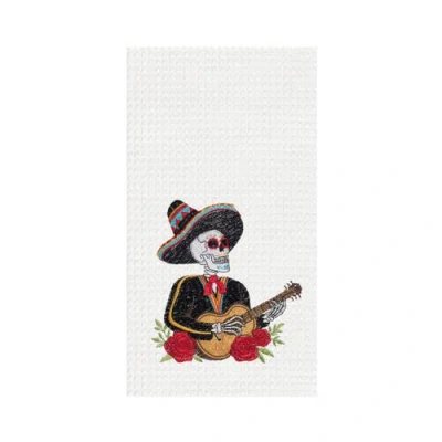 C & F Home C&f Home Mariachi Guitar Waffle Weave Dishtowel In Multi
