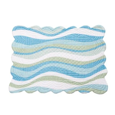 C & F Home C&f Home Sea Turtle Cove Placemats Set Of 6, 13" X 19" In White