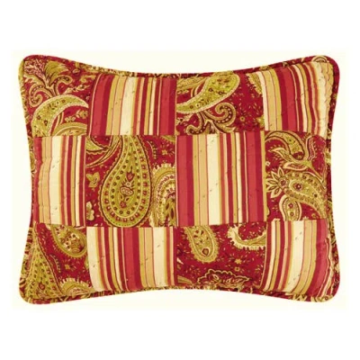 C & F Home C&f Home Firenze Pieced Thanksgiving Accent Pillow, 12" X 16" In Red