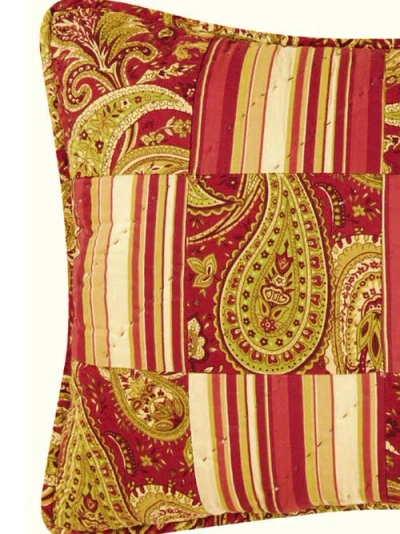 C & F Home C&f Home Firenze Pieced Thanksgiving Accent Pillow, 12" X 16" In Red