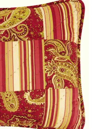 C & F Home C&f Home Firenze Pieced Thanksgiving Accent Pillow, 12" X 16" In Red