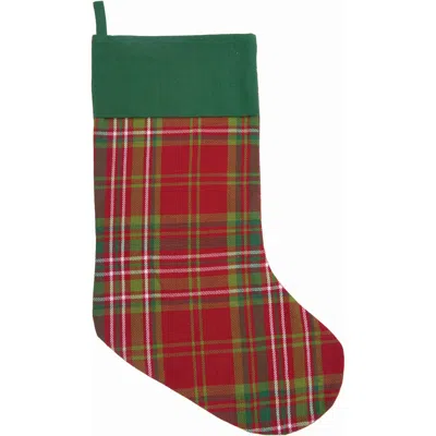 C & F Home C&f Home Jonah Plaid Stocking In Red