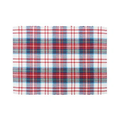 C & F Home C&f Home Morris Plaid Red And Green Woven Placemats Set Of 6 Rustic Lodge, 13" X 19" In Multi