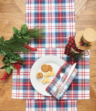 C & F Home C&f Home Morris Plaid Red And Green Woven Placemats Set Of 6 Rustic Lodge, 13" X 19" In Multi