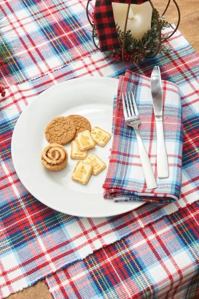 C & F Home C&f Home Morris Plaid Red And Green Woven Placemats Set Of 6 Rustic Lodge, 13" X 19" In Multi