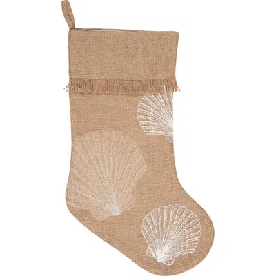 C & F Home C&f Home Shells Stocking In Neutral
