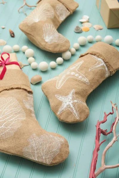 C & F Home C&f Home Shells Stocking In Neutral