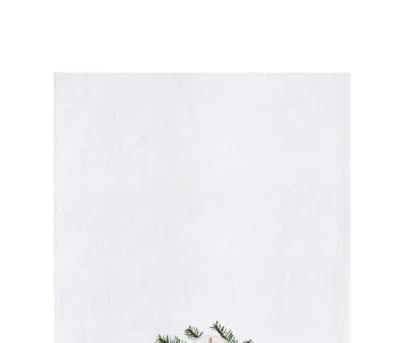 C & F Home C&f Home Shell Christmas Wreath Towel In White