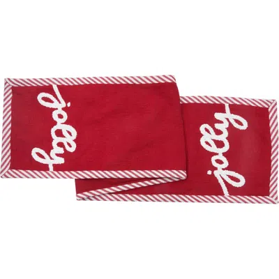 C & F Home C&f Home Jolly Tufted Table Runner 14" X 72" In Red