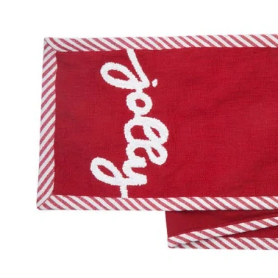 C & F Home C&f Home Jolly Tufted Table Runner 14" X 72" In Red