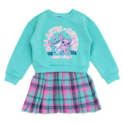 Disney Long Sleeve Plaid Dress