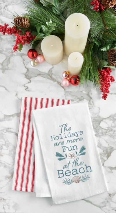 C & F Home C&f Home Holidays Are More Fun Towel In Multi