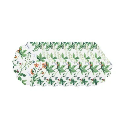 C & F Home C&f Home Clover Bug Placemats Set Of 6, 17" In Green