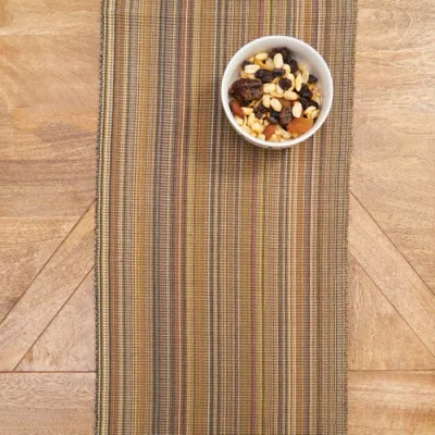 C & F Home C&f Home Cedar Stripes Table Runner 13" X 72" In Brown