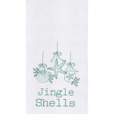 C & F Home C&f Home Jingle Shells Towel In Green