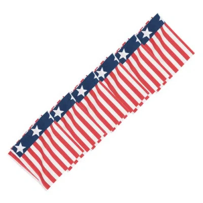 C & F Home C&f Home Stars And Stripes 4th Of July Patriotic Cotton Reversible Napkin Set Of 6 In Red