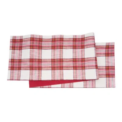 C & F Home C&f Home Gracelyn Plaid Table Runner 13" X 72" In Red