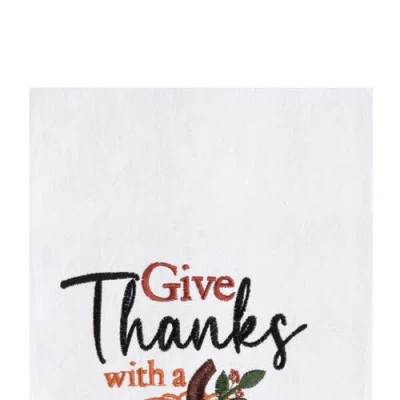 C & F Home C&f Home Grateful Heart Pumpkin Towel In Multi