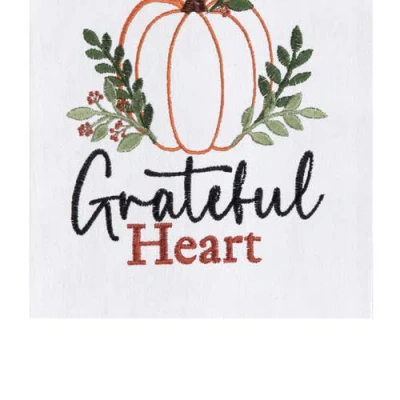 C & F Home C&f Home Grateful Heart Pumpkin Towel In Multi