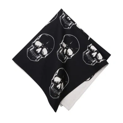 C & F Home C&f Home Skully Napkin Set Of 6 In Black