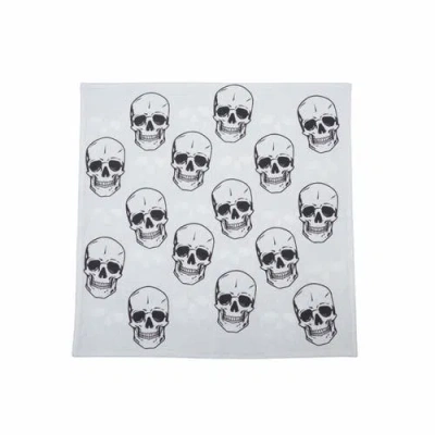 C & F Home C&f Home Skully Napkin Set Of 6 In Black