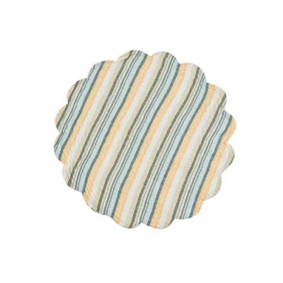 C & F Home C&f Home Ainsley Round Placemats Set Of 6, 17" In Multi