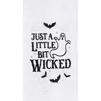 C & F Home C&f Home Little Bit Wicked Ghost Towel In White