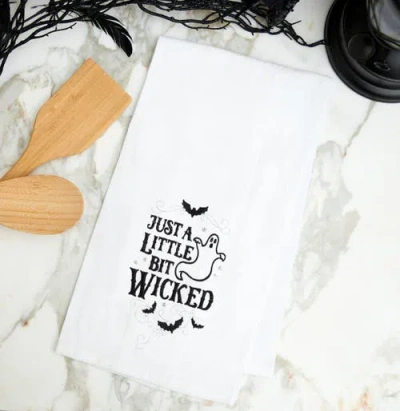 C & F Home C&f Home Little Bit Wicked Ghost Towel In White