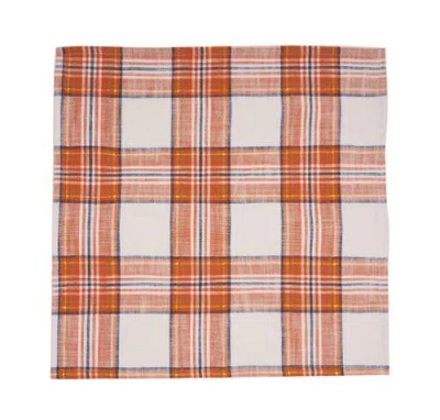 C & F Home C&f Home Gibson Plaid Napkins Set Of 6 In Red