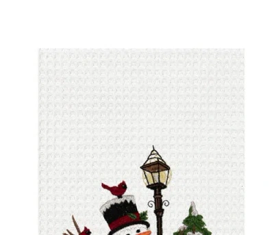 C & F Home C&f Home Snowman & Cardinals Towel In Multi
