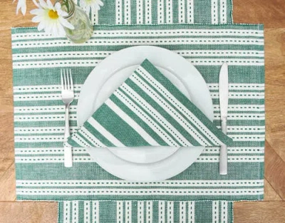 C & F Home C&f Home Warner Emerald Table Runner In Green