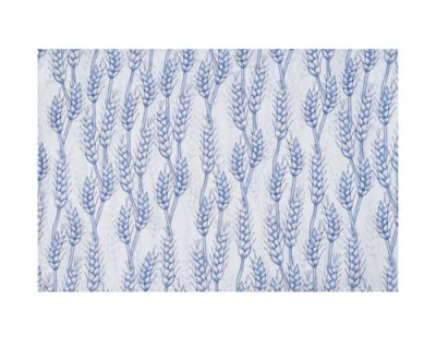 C & F Home C&f Home Blue Harvest Wheat Placemats Set Of 6, 14" X 20" In Blue