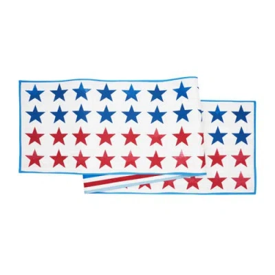 C & F Home C&f Home Red White & Pow Table Runner 14" X 72" In Multi