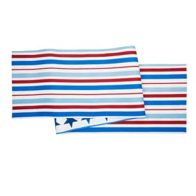 C & F Home C&f Home Red White & Pow Table Runner 14" X 72" In Multi