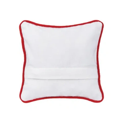 C & F Home C&f Home Merry Christmas Shell Wreath Printed & Woven Small/petite Pillow, 8" X 8" In Multi