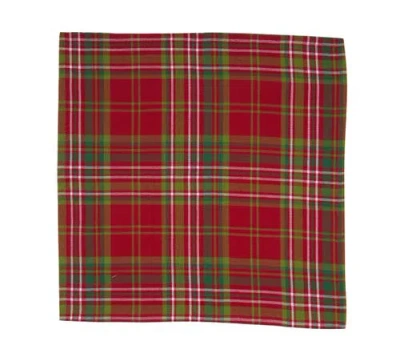 C & F Home C&f Home Jonah Plaid Napkins Set Of 6 In Red