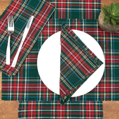 C & F Home C&f Home Weston Plaid Placemats Set 6, 13" X 19" In Multi